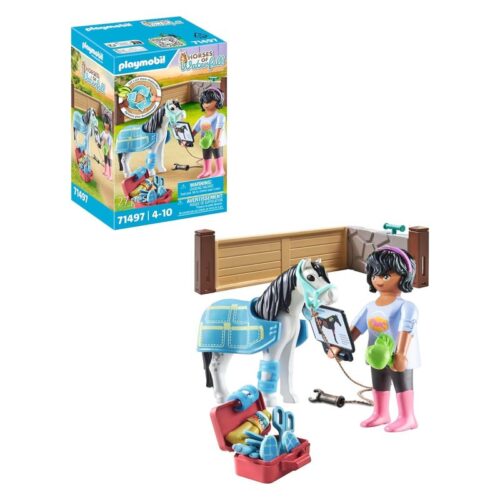 Playmobil terapeuta de caballos de la línea Horses of Waterfall 71497