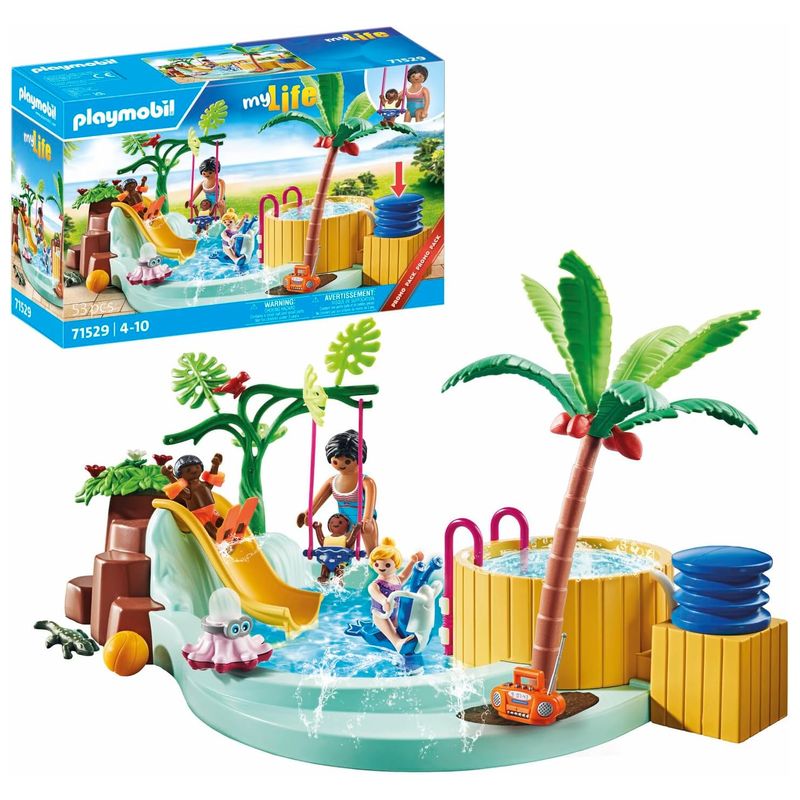 Playmobil piscina infantil jacuzzi línea My Life promo pack 71529