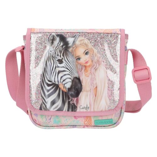 Bolso bandolera TOP Model 12789 Wild rosa con estampados de animales
