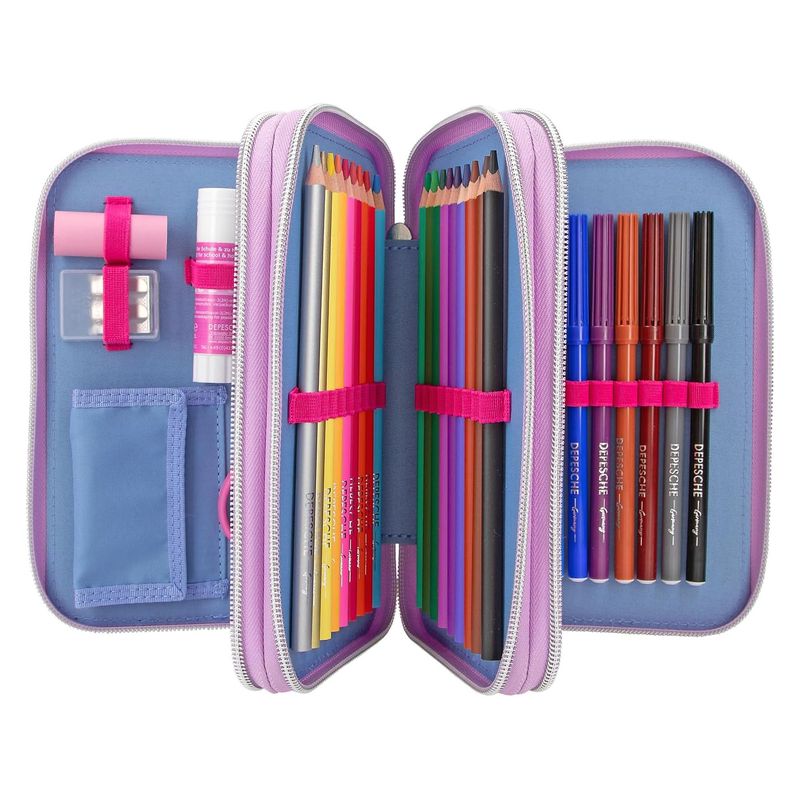 Estuche tres compartimentos TOP Model 12749 Flash colorido y reflectante - Imagen 3