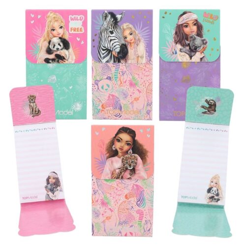 Bloc notas TOP Model 12972 Wild ilustraciones animales cierre magnético