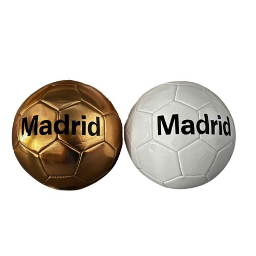 Balón fútbol Madrid modelo surtido blanco o dorado CB/05799 MOYA