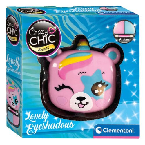 Sombra ojos con caja maquillaje Crazy Chic forma Oso Clementoni 18820