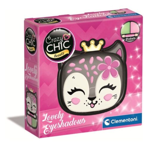 Sombra ojos con caja maquillaje Crazy Chic Pantera Clementoni 18809