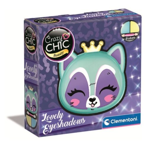 Sombra ojos con caja maquillaje Crazy Chic forma Ratón Clementoni 18818
