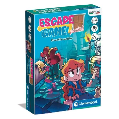 Juego mesa familiar Escape Game Pocket El castillo maldito Clementoni 55459