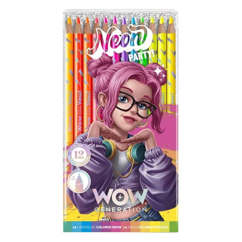 Set de lápices de colores neón WOW Generation modelos surtidos WOW00077