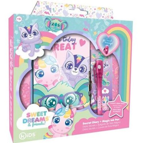 Pack con Diario con bolígrafo mágico Sweet Dreams KL11632 Kids Euroswan