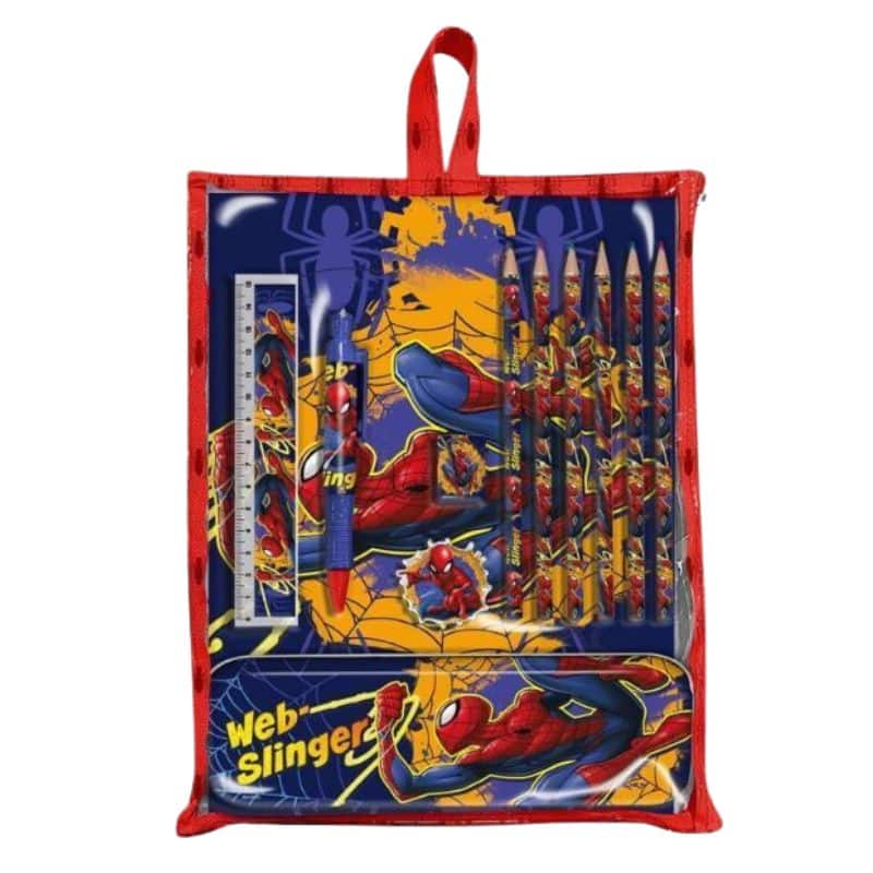Set de papelería completo de Spiderman Web Slinger Kids Euroswan SP50059