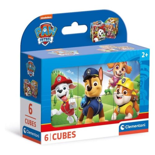 Rompecabezas Patrulla Canina 6 cubos educativo infantil 40658 CLEMENTONI