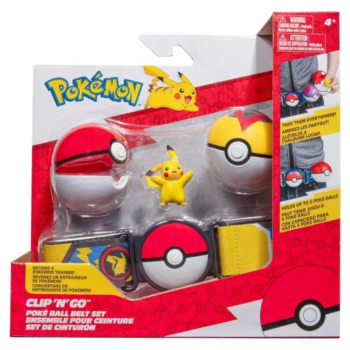 Pokémon cinturón ataque Pikachu set 2 bolas 6322 7236-PIKrjam