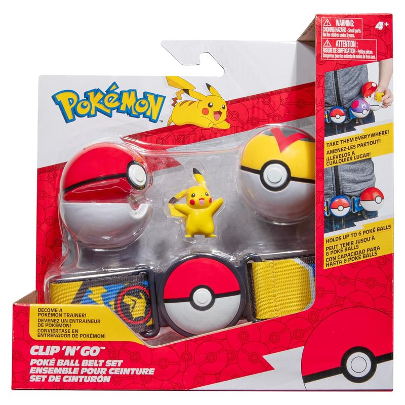 Pokémon cinturón ataque Pikachu set 2 bolas 6322 7236-PIKrjam