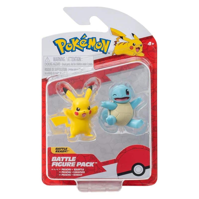 Pokémon Pikachu Squirtle Battle figure Pack Bizak 6322 3356-PISQ - Imagen 2