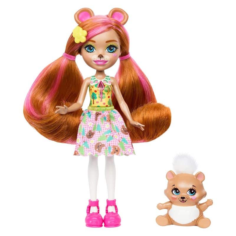 Enchantimals muñeca beloxie bear básica con coletas HTP81 MATTEL