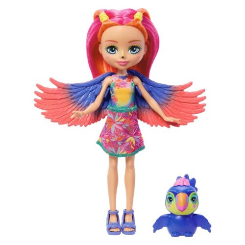 Enchantimals muñeca sunshine island tucán  básica HRX83 MATTEL