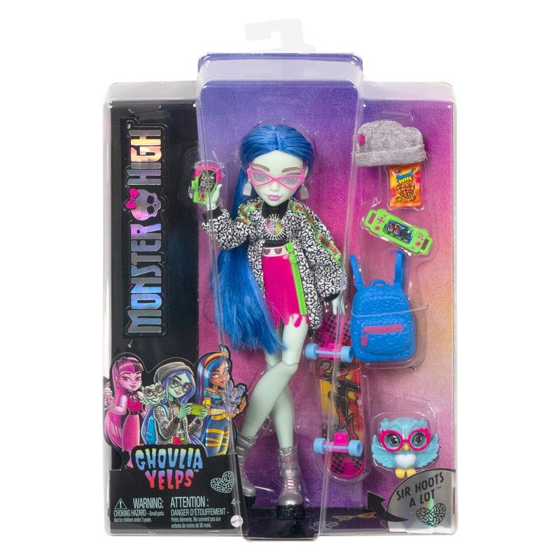 Monster High muñeca Ghoulia Yelps skate urban HHK58 MATTEL - Imagen 2