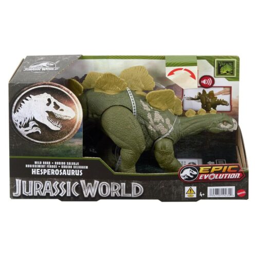 Figura articulada Jurassic World Wild Roar Hesperosaurus Mattel HTK69