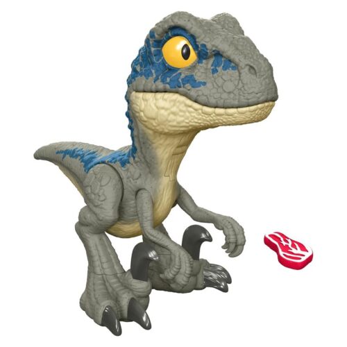 Figura articulado Jurassic World Mega Roar Velociraptor azul HVB44 Mattel