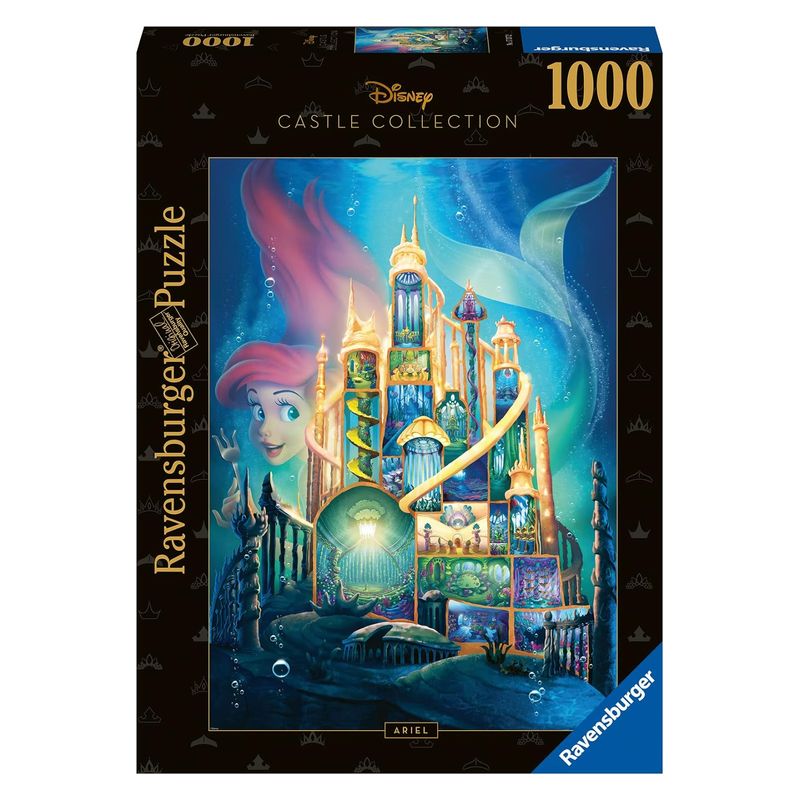 Puzzle 1000 piezas Ariel castillo Disney 70x50cm 17337 2 RAVENSBURG