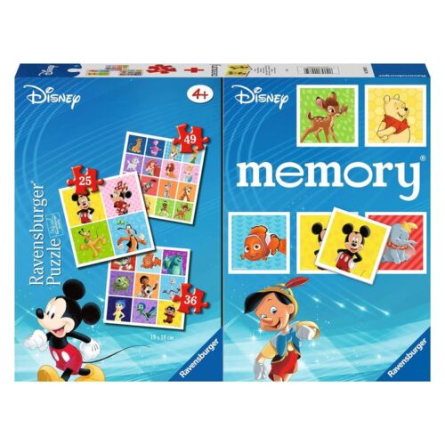 Multipack Disney 3 puzzles y juego memory educativo 20985 9 RAVENSBURG