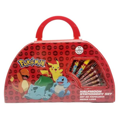 Set papelería y manualidades oficial de Pokémon iniciales Kanto GS-52-PK
