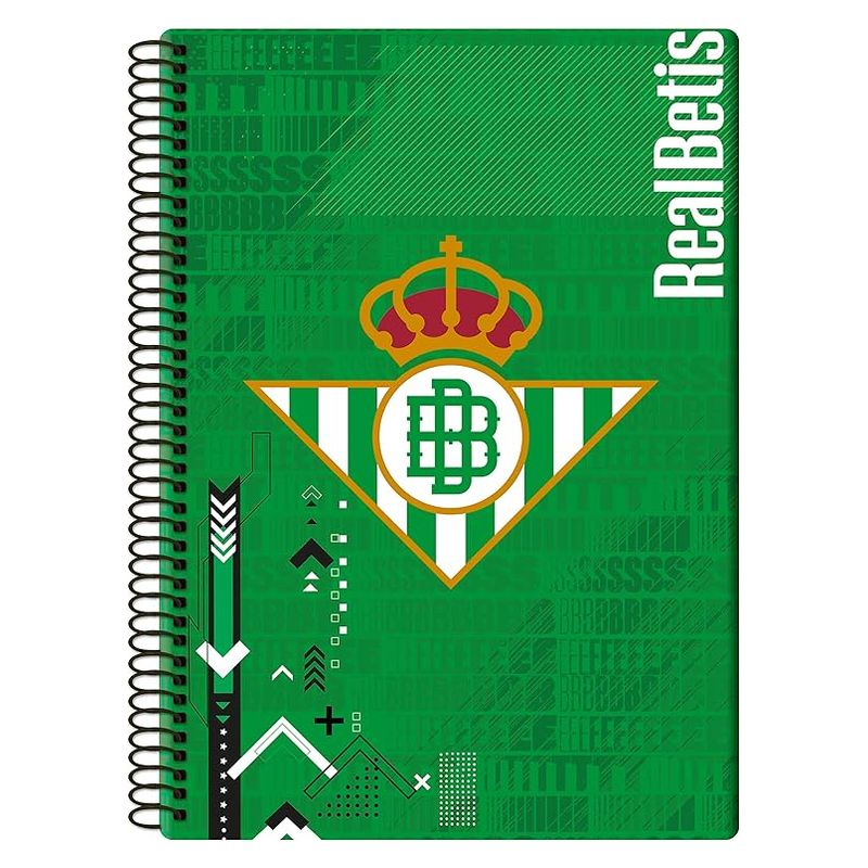 Libreta Real Betis Balompié de espiral cuadriculada oficial LF-03-BT CYP