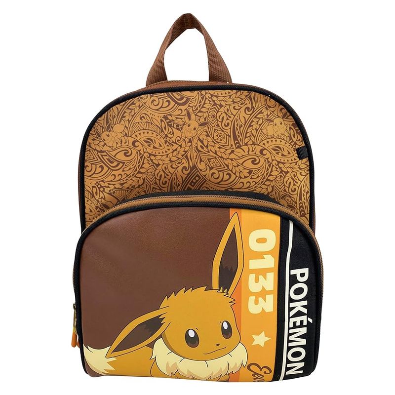 Mochila Pokémon Evee infantil escolar marrón 30 cm MC-404-PK CYP