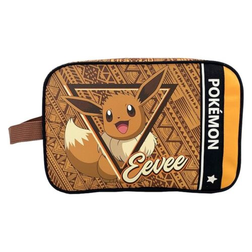 Pokémon neceser bolsa de viaje Eeve marrón oficial NC-401-PK CYP