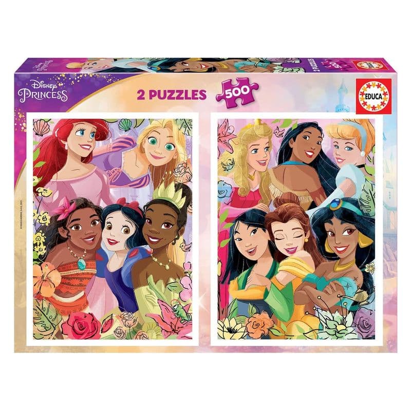 Pack 2 Puzzles 500 piezas de las Princesas Disney 19253