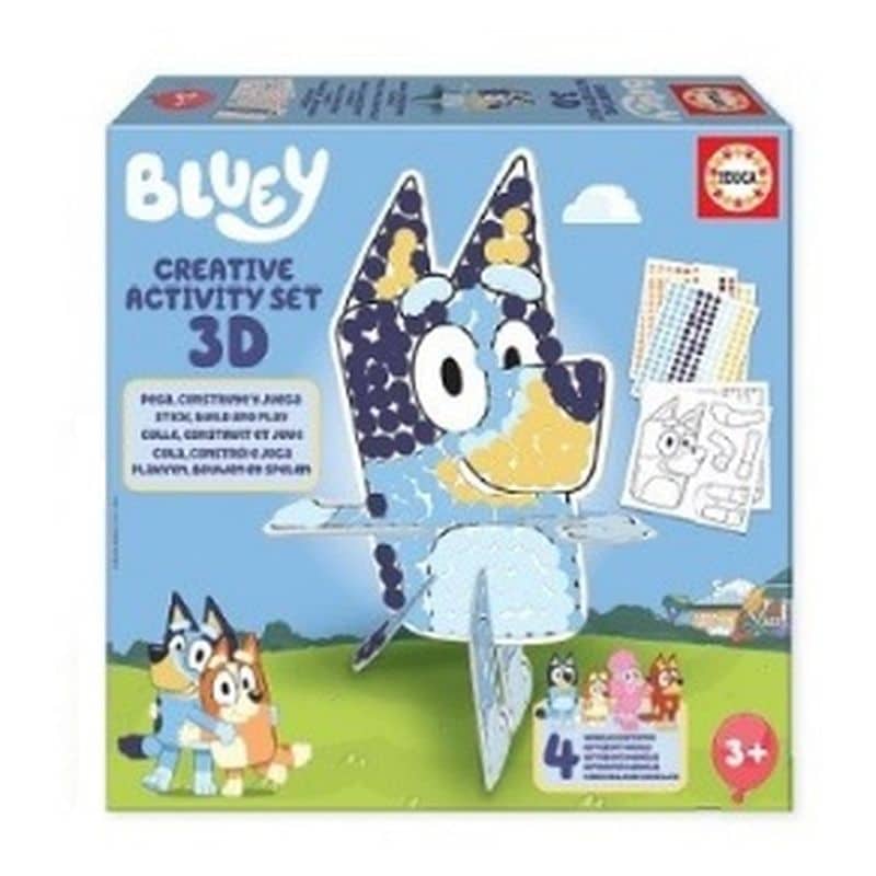 Juego Creativo Bluey actividades para decorar figuras en 3D 19885