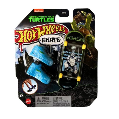 Mini skate Hot Wheels Skate Leonardo Tortugas Ninja azul HVK32 Mattel