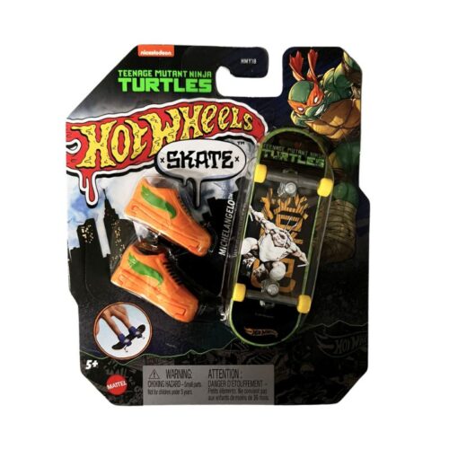Mini skate Hot Wheels Michelangelo Tortugas Ninja naranja HVK34 Mattel
