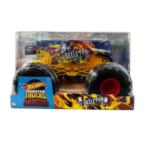 Vehiculo Hot Wheels Monster Trucks Oversized Skeleton Crew escala 1:24