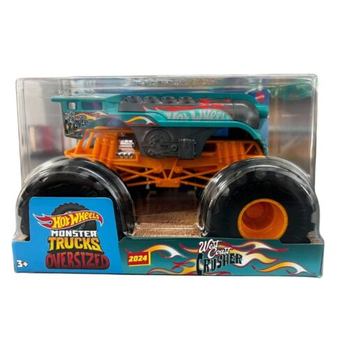 Vehiculo Hot Wheels Monster Trucks Oversized West Coast Crusher gr 1:24