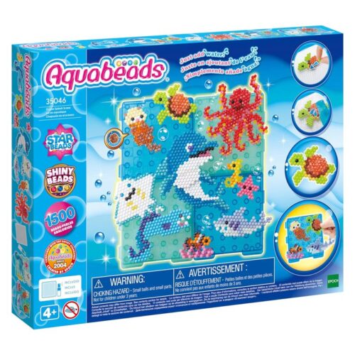 Aquabeads Mundo Marino con formas de varios animales del mar Epoch 35046