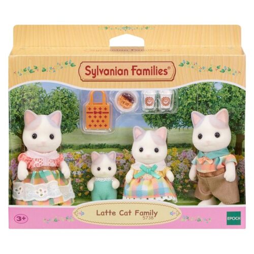 Set de figuras gatos lecheros Sylvanian Families Epoch 5738 con accesorios