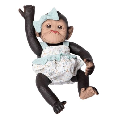 Mono reborn pelele celeste cuerpo de vinilo 35 cm 3344-CEL ROSA TOYS