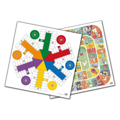 Tablero clásico doble cara Parchís y Oca 40cm multijugador Falomir 27910