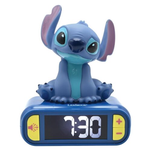Despertador con sonido y pantalla LCD Disney Stitch RL800D LEXIBOOK