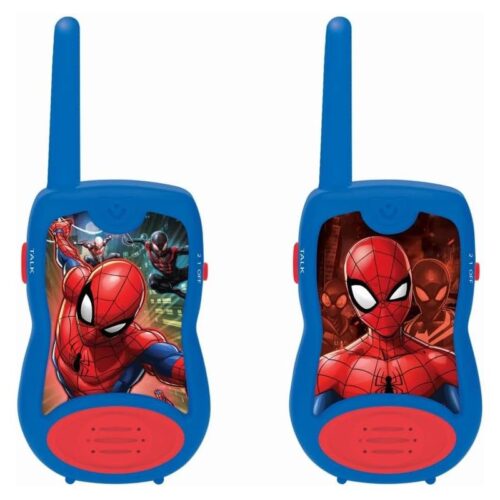 Walkie Talkie de Spider-Man azul y rojo alcance 120 metros TW12SP LEXIBOOK