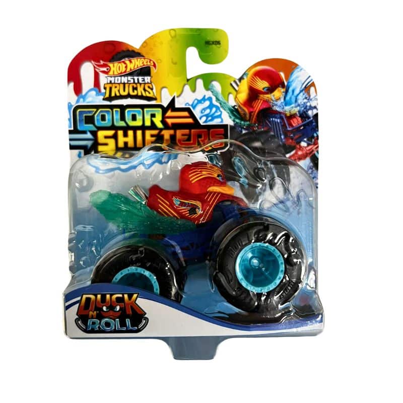 Vehiculo Monster Trucks Hot Wheels Color Shifters Duck N'Roll HVH84 Mattel