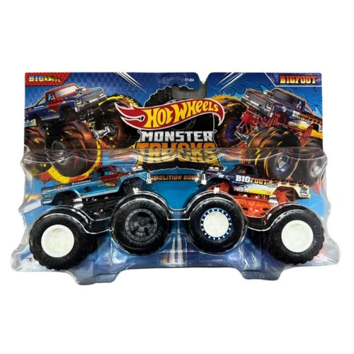 Pack vehículos Hot Wheels Monster Trucks BigBite vs BigFoot HWN62 Mattel