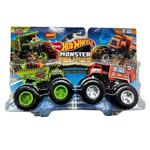 Vehículos Hot Wheels Monster Trucks Gotta Dump vs Will It All HWN52 Mattel