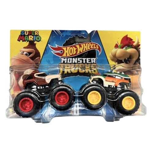 Vehículos Hot Wheels Monster Trucks Donkey Kong vs Bowser HWN69 Mattel