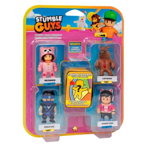 Pack cinco figuras Stumble Guys con figura sorpresa 64112045-ME BIZAK