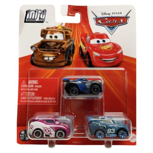 Pack Disney Cars Metal Nick Shift-Flip Dover y Jackson Stornm HTR09 Mattel