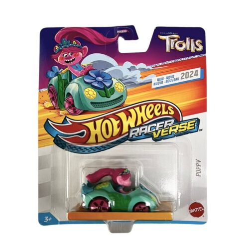 Mini vehículo Hot Wheels Racer Verse Trolls figura Poppy HRT33 Mattel