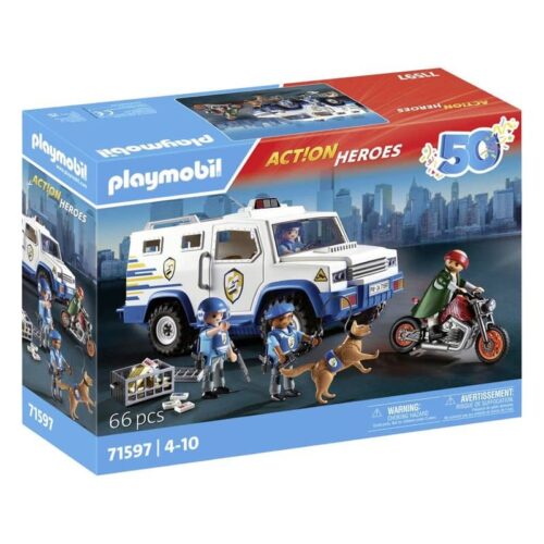 Transporte Dinero Policía Playmobil Action Heroes 71597