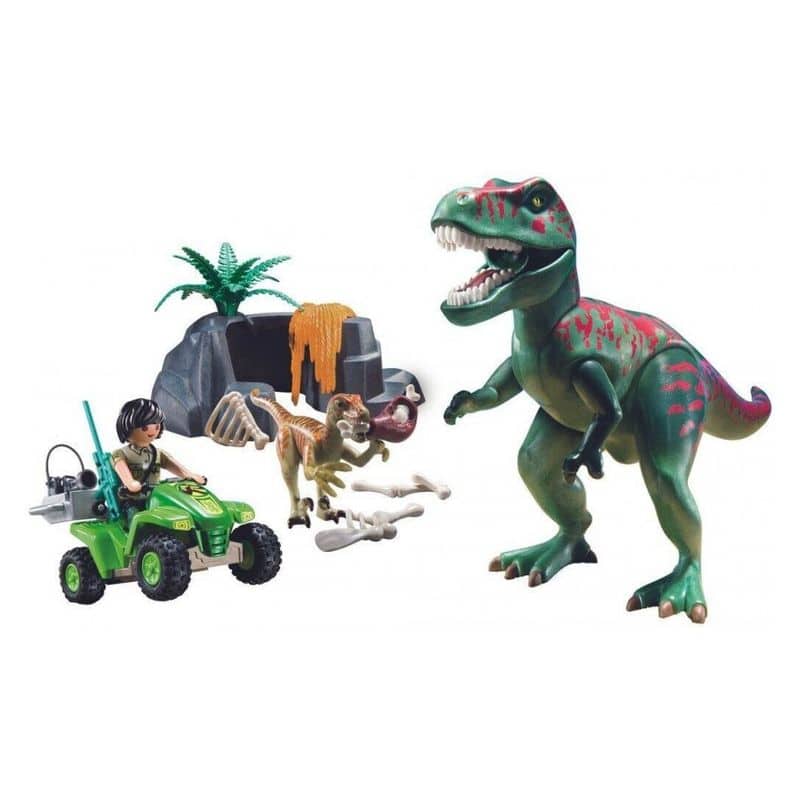 Tiranosaurus Rex con Explorador Playmobil Dinos 71588 - Imagen 2