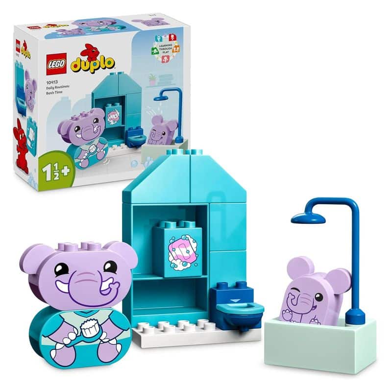 Lego Duplo Rutinas diarias Hora del baño con 2 figuras 10413